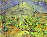 Mount Canvas Paintings - Mount Sainte Victoire